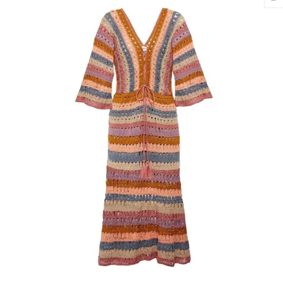 ANNA KOSTUROVA
Farrah Striped Crochet Maxi Dress - Multicoloured NWOT - Picture 4 of 5